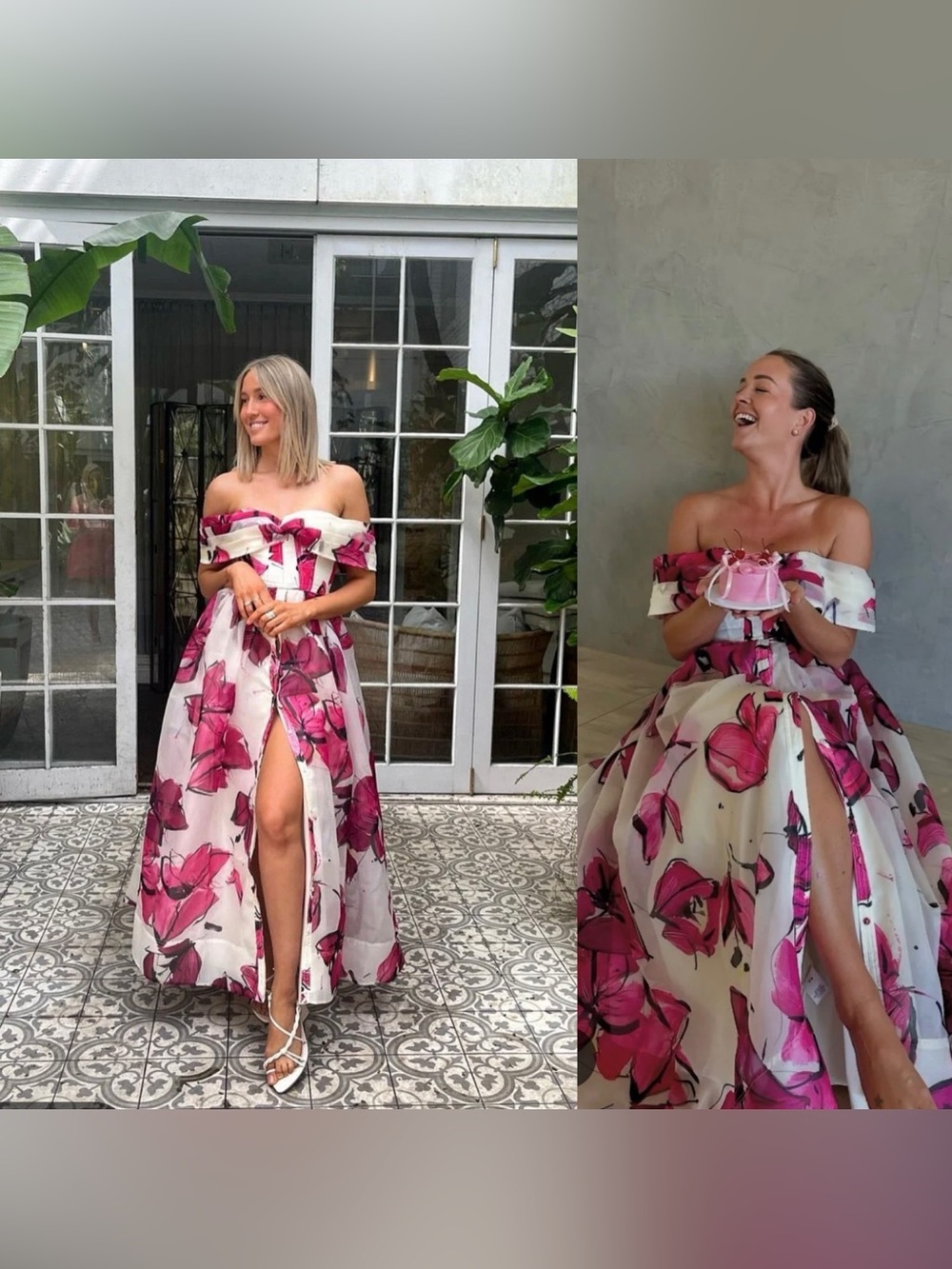 NWT Aje Cordelia Corsetted Maxi Dress In Falling Florals Pink Size 12 - Picture 2 of 11